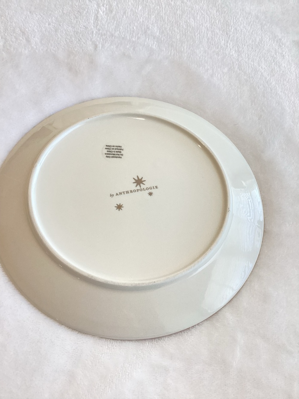 Anthropologie Dog Christmas Plate Caroline Stoneware Holiday New Dachsund NIB 8” - Picture 4 of 7